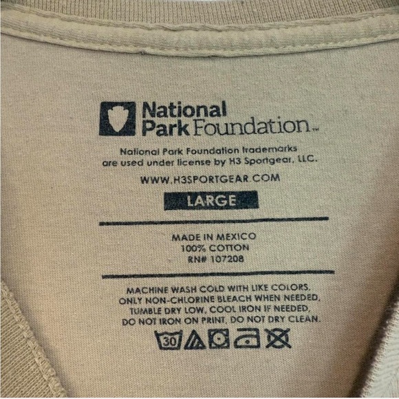 Joshua Tree National Parks Graphic Tee, Unisex Large, Earth Tones Naturecore - Picture 7 of 8